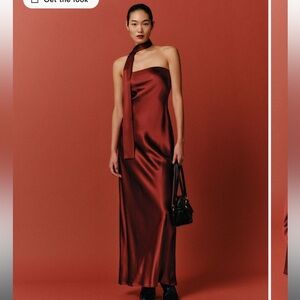 Reformation Oren Silk Dress